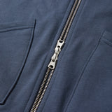 Sunburst hoodied zip-up / Smoke navy