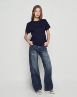 26SS WOMAN SPANGLE LOGO SHORT SLEEVE T-SHIRT