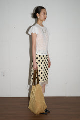Layered Dot Midi Skirt (Yellow/2size)