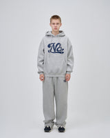 UNDERLINE LOGO SWEAT PANTS - GRAY