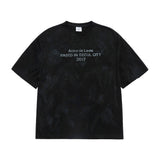 25FW ダーティーウォッシュド半袖Tシャツ ブラック