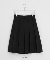 Ankbo Banding Pleated Midi Skirt