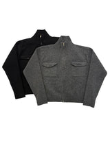 オスティーハイネックニットジップアップ (M, L / 2 Colors