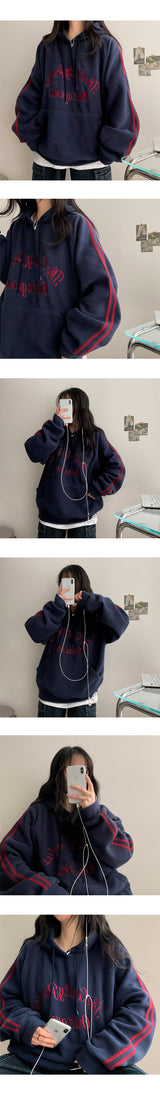 Armand Track Line Fleece Hoodie