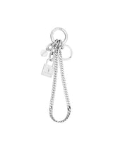 NO.575 [SILVER] LOCK LAYERED CHAIN KEY RING