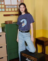 【MADE】SURF GHOST PRINT T-SHIRT [NAVY]