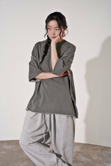 ビンテージ P. ダイイングカットアウト 1/2 ボックスT (Khaki)