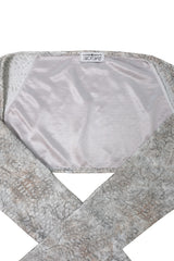 [ID] Distressed Halter Top & Bolero Set (Silver gray)