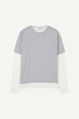 レイヤードTシャツセット(半袖+長袖)