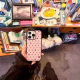 [MADE] s ♥ dot. (pink) glass bumper iPhone case