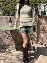 [S/S] Punching knit one piece
