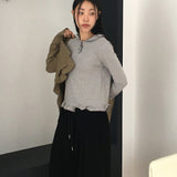 Sotten Mini Dot Frill Collar T-Shirt