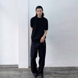 レトロピンストライプドロッペードシャツ