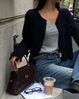 Candy Frill Knit Cardigan