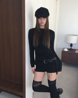 レースフリルニーソックス