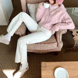ブーツスリットパンツ