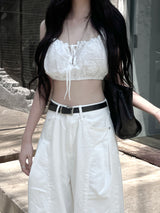 daisy jacquard lace top