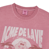 25SS ビーチオパンチュウサギピグメント半袖Tシャツ ピンク