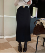Lavin Simple Slit Long Skirt / 4 colors