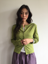 Chlory Flower Button Cardigan (4color)