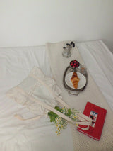 Ruffle drawstring bag_ivory
