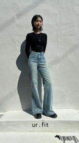 FLARED BOOTCUT DENIM PANTS code 23005