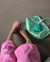 Jelly transparent flip flops