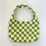 [MADE] Étang Baguette Bag | Checkerboard Green