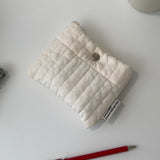 Clam pocket pouch _ Soft cream (R Size)