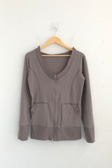 moodfit off-shoulder zip-up