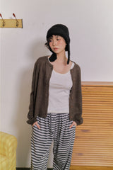 Slit button-up sleeveless(3color)