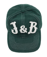6P ディストレスアップリケ J&B キャップ (ヴィンテージグリーン)