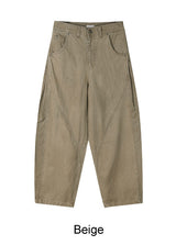 Kubi Wave Curved Cotton Pants