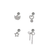 [SET] ドロップリボンエンジェルスターピアス