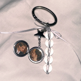 [MADE]CIRCLE PHOTO KEYRING- GRAY