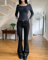 Sable Punched V-Neck Knit