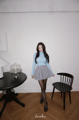 A-line pumpkin pocket mini skirt