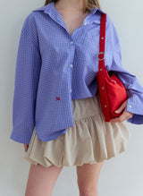 Volume ribbon skirt 2color