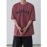 OVER FIT MICHIGAN PIGMENT HALF T-SHIRT