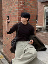 Tension ribbed muscle knitwear