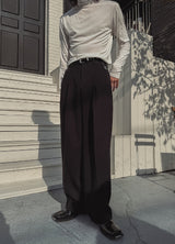 Tei Brushed Two Pin Tuck Slacks