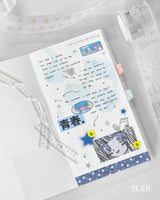 Alphabet Ruler Washi Tape (5Colors)