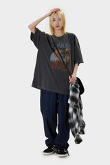 ザワイルドプリントオーバーTシャツ -グランジ