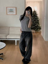 Basic Winter Mink Warm T-shirt (5color)