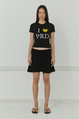 TWO-WAY LACE SKIRT / BLACK
