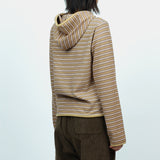 Stripe Taped Hoodie - Mustard