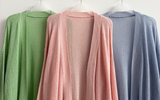 Amit Bolero Loose Fit Puff Knit Cardigan 