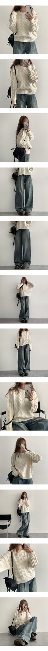 Marv cropped twisted knitwear