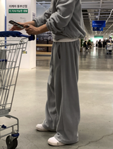 [Set-up]Find fleece sweat zip-up pants
