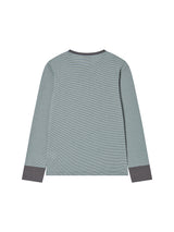 STRIPE BUTTON L/S MINT